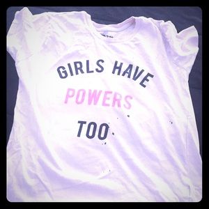 A T-shirt that is pink